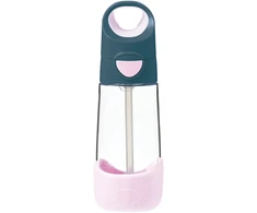 B.box Buteliukas tritanowa ze słomką 450ml + Mini Lunchbox Rinkinys Indigo Rose