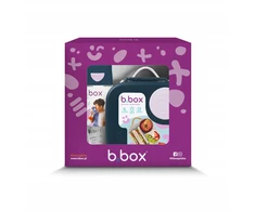B.box Buteliukas tritanowa ze słomką 450ml + Mini Lunchbox Rinkinys Indigo Rose