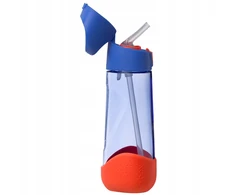 B.box Geriamasis butelis su šiaudeliu 600 ml - Supermenas