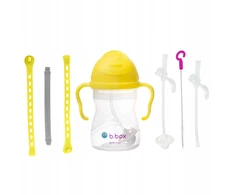 b.box rinkinys 3in1 Butelis su šiaudeliais 240ml + Virvelė + Atsarginiai šiaudeliai