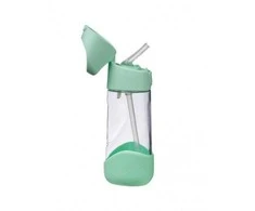 B.BOX BB00882 Tritan buteliukas su šiaudeliu 450 ml Šaltmėtė