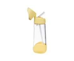 B.BOX BB00881 Tritan vandens butelis su šiaudeliu 600ml Lemon Twist