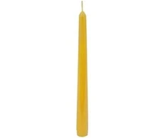Bc Baltija Klasikinė žvakė 20cm geltona
