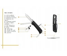 BCB Ruike Ld51-b Trekker - 23 funkcijos, 8,5 cm ašmenys, G10 rankena