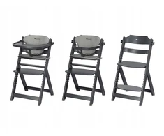 Bebe Confort Timba Mineral Graphite medinė auginimo kėdė