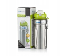 Bebe Due Plieninis gėrimų butelis 500 ml + Dantų šepetėlis