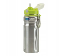 Bebe Due Plieninis gėrimų butelis 500 ml + Dantų šepetėlis