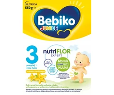 Bebiko Junior 3 Nutriflor Expert maistinė formulė pieno pagrindu 550 g