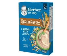 Becukrė, be pieno košė Gerber Grain&amp;grow 200 g