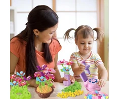 Bedee 3D GĖLIŲ MAŠINOS DIY PUOKŠČIŲ RINKINYS MERGAITEI DOVANAI