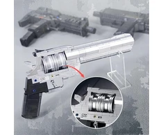 Bedee Blokai Revolveris 428 El. Surinktas modelis 1:1 rutulinis pistoletas su blokais