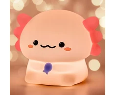 Bedee Naktinė lempa AXOLOTL SILIKONOWA DLA DZIECI LED USB ŚCIEMNIALNA DOTYKOWA