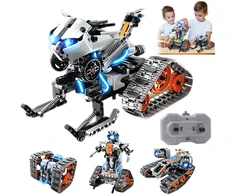 Bedee Nuotoliniu būdu valdomi robotai 4 LED modeliai, 724 plytos, programa, dovana 6 ir daugiau