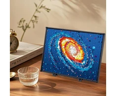 Bedee NUOTRAUKA IŠ BLOKŲ GALAXY 2438 VNT. - KŪRYBINIS RINKINYS SU SIENINIU MONTAVIMU