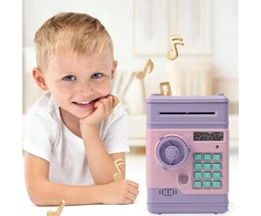 Bedee PIGGY BANK SAUGUS bankomatas Vaikams Vaikų Didelis Elektroninis Piggy Bank