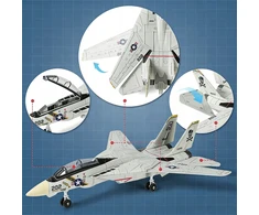 Bedee Statybinių blokelių kovinio lėktuvo modelis F-14 Tomcat statybinių blokelių rinkinys „pasidaryk pats“ dovanų žaislas