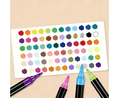 Bedee Szybkoschną Akrylowe Markery Pisaki Do Kamieni 72szt Długopisy Dwustronne