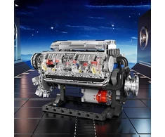 Bedee V8 variklio statybiniai blokai, sukamieji elementai, šviesos garso dovana