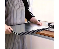 Bedee Virtuvės dangtelio apsauginis skirstytuvas dujinei viryklei, pagamintas iš nerūdijančio plieno