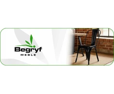Begryf STIPRI retro juoda loft METAL sodo kėdė sodui terasoje arba balkone