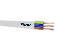 Behalogeninis apvalus monolitinis kabelis ELPAR, 3 x 1,5 mm², DCA klasė, 100 m