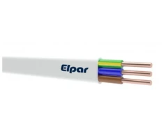 Behalogeninis Plokščias monolitinis kabelis ELPAR, 3 x 1,5 mm², DCA klasė, 100 m