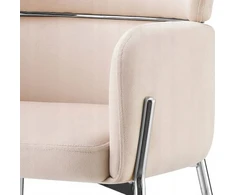 BEIGE GOLD LEGS kėdė Breda Glamour VELVET velvet Svetainė Valgomasis