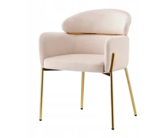 BEIGE GOLD LEGS kėdė Breda Glamour VELVET velvet Svetainė Valgomasis