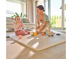 BEIGE Mokomasis porolono kilimėlis BE KVAPAS 173x116cm Lionelo Yoka