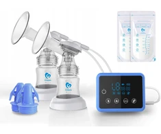 Bellababy dvigubas elektrinis pientraukis, belaidis, tylus, USB