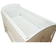 Bello Ochraniacz 420cm do łóżeczka 70x140 Serce Baltas
