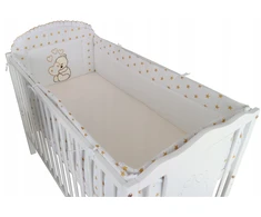 Bello Ochraniacz dookoła łóżeczka 60x120 Serce Auksinė