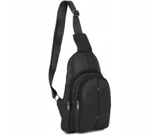 Kelioninis Beltimore Madinga vyriška juoda odinė juosmens rankinė crossbody