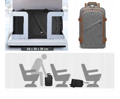 Belveder Rankinė kelioninė Ryanair 40x30x20 cm, lengva, talpi, vandeniui atspari