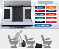 Belveder Rankinė lėktuvo Wizzair Ryanair 40x30x20, lengvas rankinis bagažas