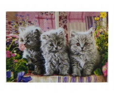 Bemag DEIMANTŲ DEIMANTŲ MOZAIKOS VAIKŲ DIENOS PAVEIKSLAS 20x30cm TRYS KATINĖS KATINAI