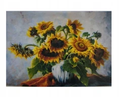 Bemag VAIKŲ DIENOS DEIMANTŲ PAVEIKSLAS DEIMANTŲ MOZAIKA 20x30cm GĖLĖS VAZĖ