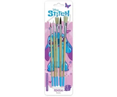 Beniamin PĘDZELKI Z NATURALNEGO WŁOSIA STITCH PINKI 5SZT