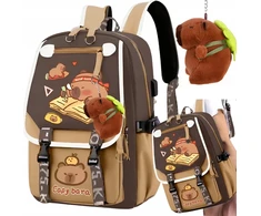 Bergens CAPIBARA BACKPACK SCHOOL MOKYKLOS MOKYKLOS MASKOTAS VAIKAMS FR. KAPIBARA