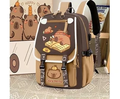 Bergens CAPIBARA BACKPACK SCHOOL MOKYKLOS MOKYKLOS MASKOTAS VAIKAMS FR. KAPIBARA