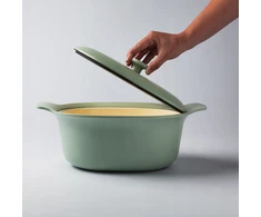 BergHOFF Ketaus puodas žalios spalvos oval RON 28cm