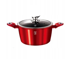 Berlinger Haus ALIUMININIS PUODAS SU GRANITINĖ DANGA - BURGUNDIJA - 6,5 L - 28 CM