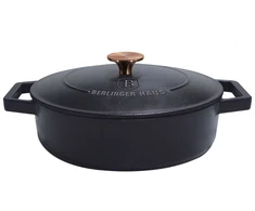 Berlinger Haus KETUS PUODAS 26 CM 2,6L INDUKCINĖS DUJOS MĖSOS KEPIMO TROŠINIMO MADA