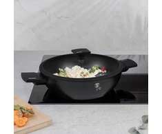 Berlinger Haus Matinis Juodas puodas su dangčiu, 28 cm, 3.8 L