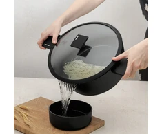 Berlinger Haus Puodas su dangčiu 28cm, 6.1l, matinė juoda