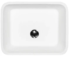 Besco Assos Glam Graphite akmens masės praustuvas su koja