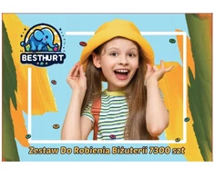 Besthurt Apyrankių gamybos rinkinys Karoliukai apyrankėms gaminti 7300 vnt