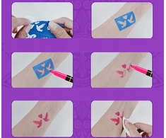 Besthurt Tatuiruotės Vaikams Plaunamos Tatuiruotės Vaikams Šablonai + 10x flomasteriai