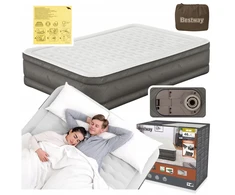 Bestway 69050 pripučiamas dvigulis čiužinys su elektrine pompa 203x152x46cm