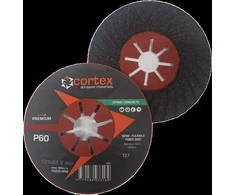 Betono/akmens šlifavimo diskas CORTEX Premium, 125 x 22 mm, P60, fibro